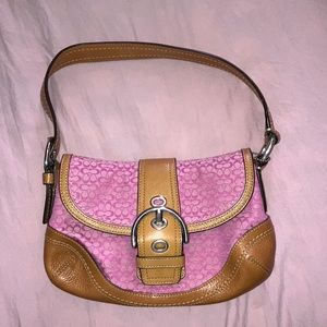 COACH - Soho Flap Bag with Mini Signiture Logo Y2K